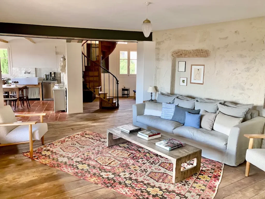 location villa uzes cheminee